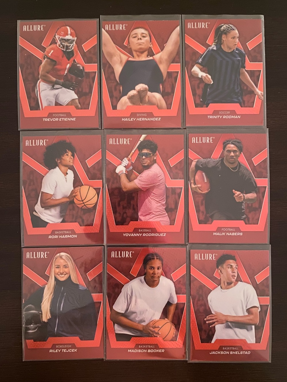 2025 Allure Goodwin Champions Red Rainbow Lot (9 Cards)